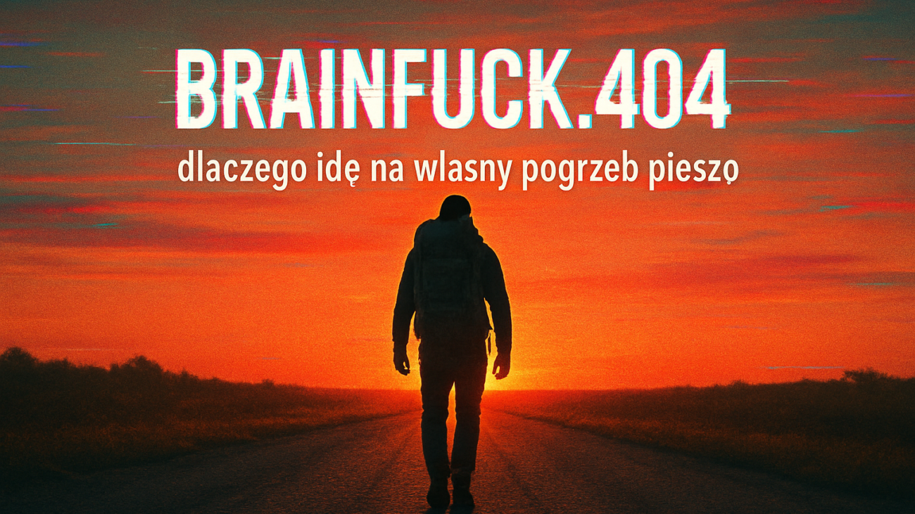Mężczyzna idący samotnie drogą o zachodzie słońca – symboliczna grafika do wpisu o walce z rakiem i epilepsją, 600 km pieszo przez Polskę